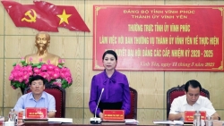 thuong truc tinh uy vinh phuc lam viec voi ban thuong vu thanh uy vinh yen