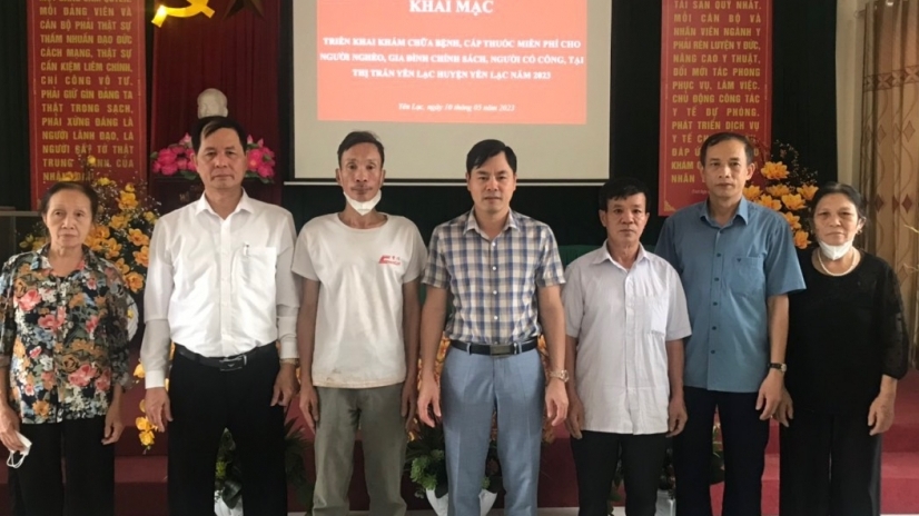 Vĩnh Phúc: Khám chữa bệnh cho 300 đối tượng gia đình chính sách, người nghèo, người có công