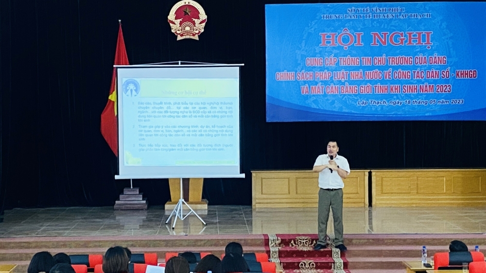 Vĩnh Phúc: Cung cấp thông tin về công tác DS-KHHGĐ và mất cân bằng giới tính khi sinh