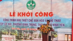 vinh phuc khoi cong xay dung khu thiet che van hoa the thao tai phuong dinh trung tp vinh yen