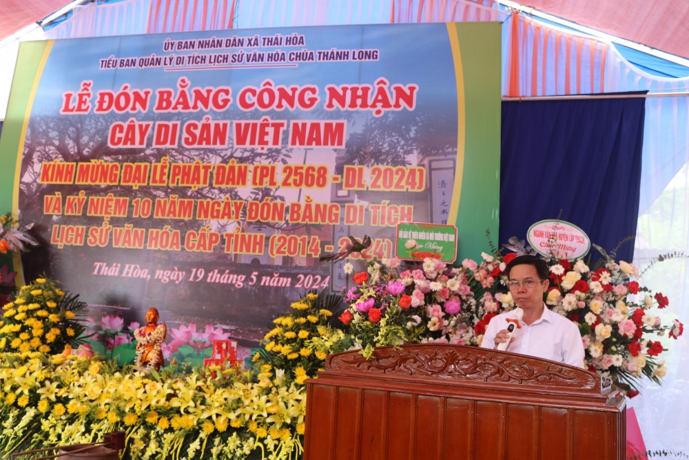 ông Nguyễn Thương Quý, Phó Chủ tịch UBND xã Thái Hoà