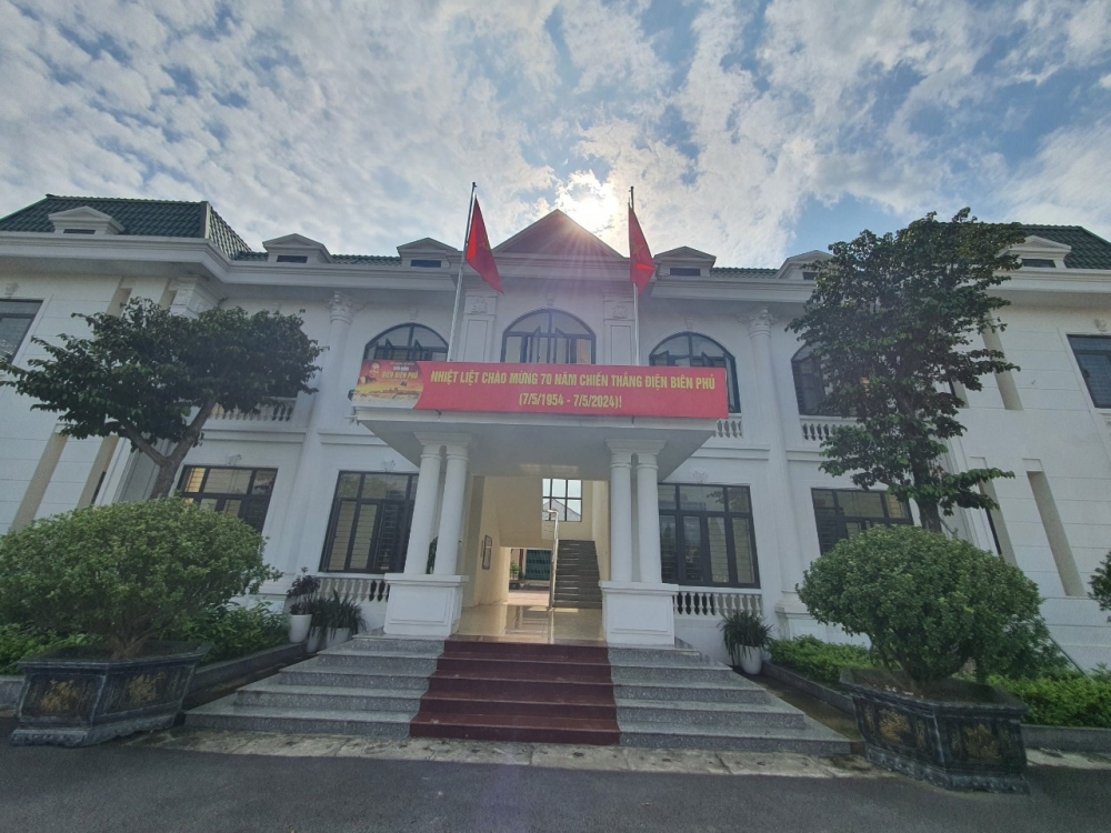 Trụ sở UBND xã Thái Hòa được đầu tư khang trang sạch đẹp