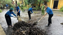 thanh doan vinh yen ra quan ve sinh moi truong ngay chu nhat xanh