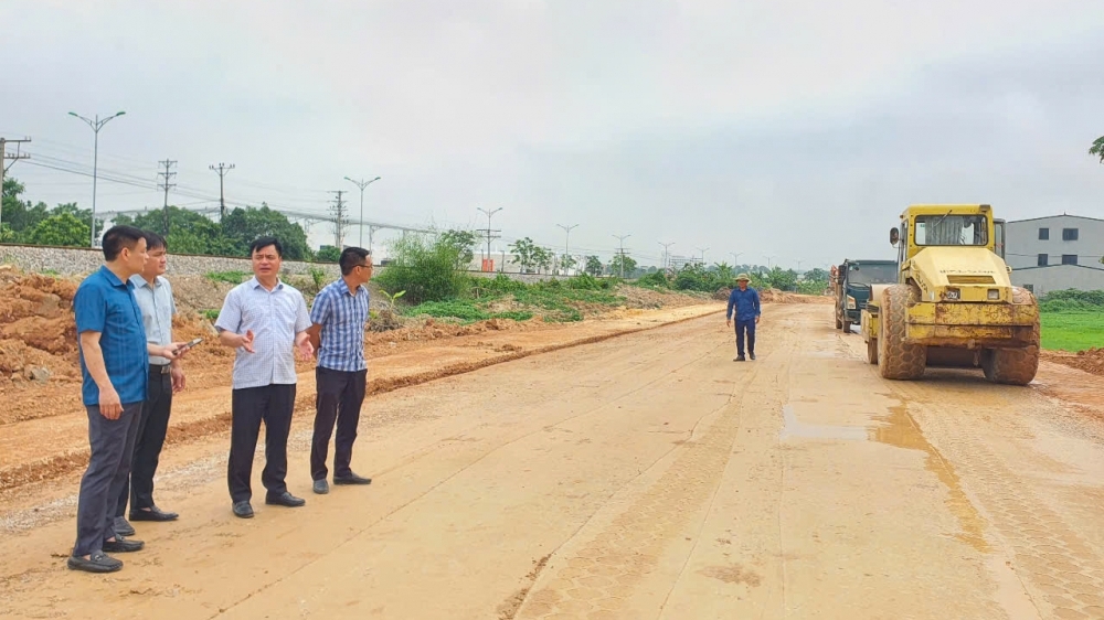 Lãnh đạo TP Vĩnh Yên thị sát tiến độ thi công các dự án trọng điểm