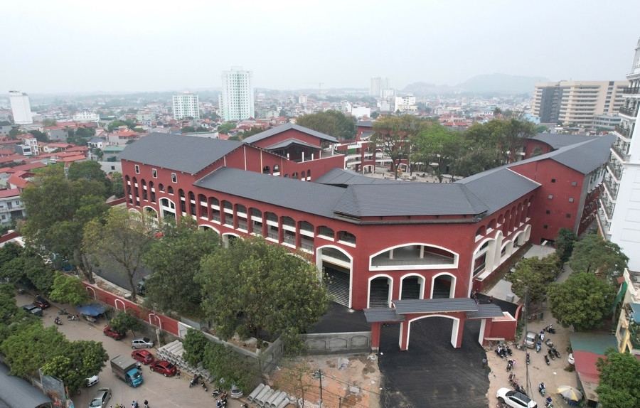 Trường THPT Trần Phú tại Vĩnh Phúc mới được xây dựng sẽ đưa vào hoạt động trong năm học tới.