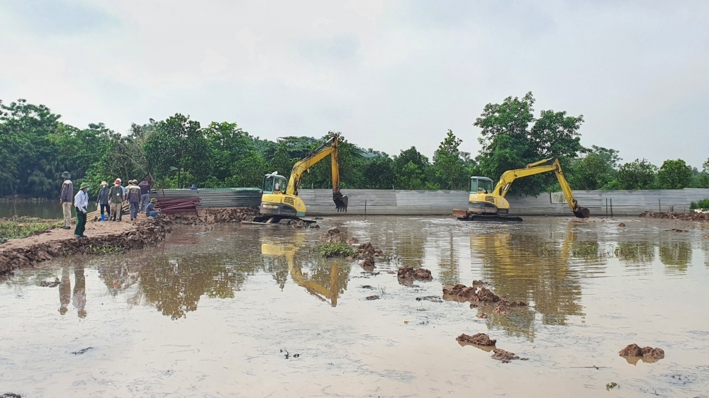 Phúc Yên: Cưỡng chế thu hồi đất 4 hộ dân để thực hiện dự án KĐT mới Tiền Châu