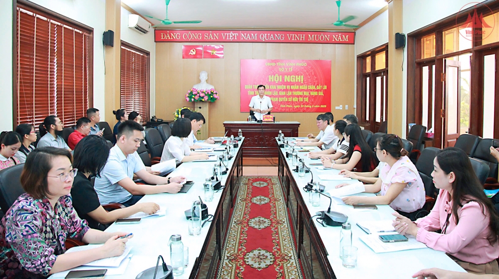 Giám đốc Sở Y tế Lê Hồng Trung phát biểu tại hội nghị. Ảnh: Dương Chung