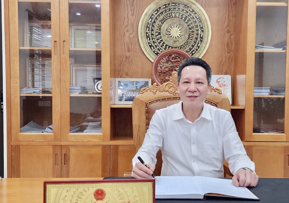 Ông Nguyễn Hồng Phương, Quyền Chủ tịch UBND huyện Bình Xuyên.