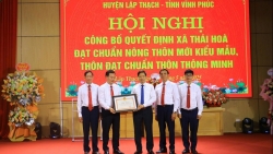 vinh phuc xa dau tien cua huyen lap thach dat chuan ntm kieu mau