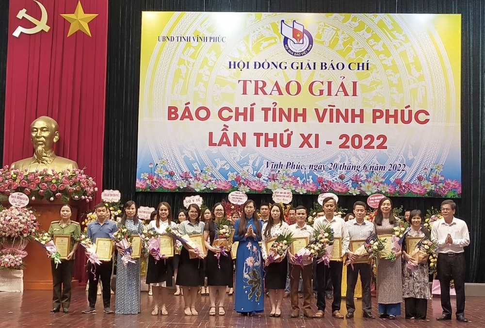 Trao thưởng 36 tác phẩm xuất sắc tại giải Báo chí tỉnh Vĩnh Phúc lần thứ XI năm 2022