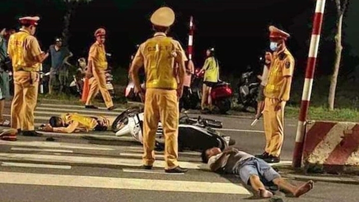 Vĩnh Phúc: Nam thanh niên "thông chốt" làm bị thương Cảnh sát giao thông