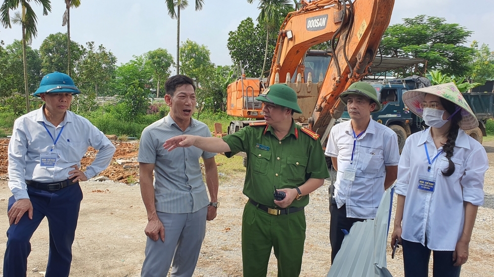 Vĩnh Phúc: Cưỡng chế tháo dỡ xây dựng công trình trái phép trên đất nông nghiệp