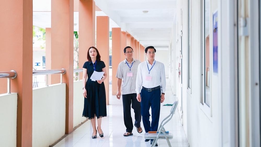 Vĩnh Phúc: Kiểm tra đột xuất tại Hội đồng thi Trường THPT Đồng Đậu