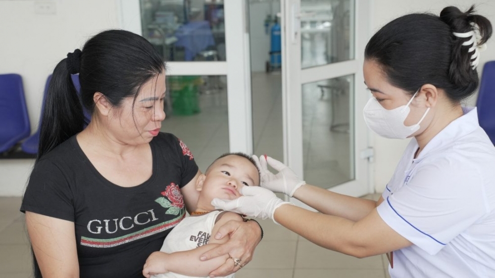 Vĩnh Phúc: Trên 80.000 trẻ bổ sung vitamin A đợt 1 năm 2024