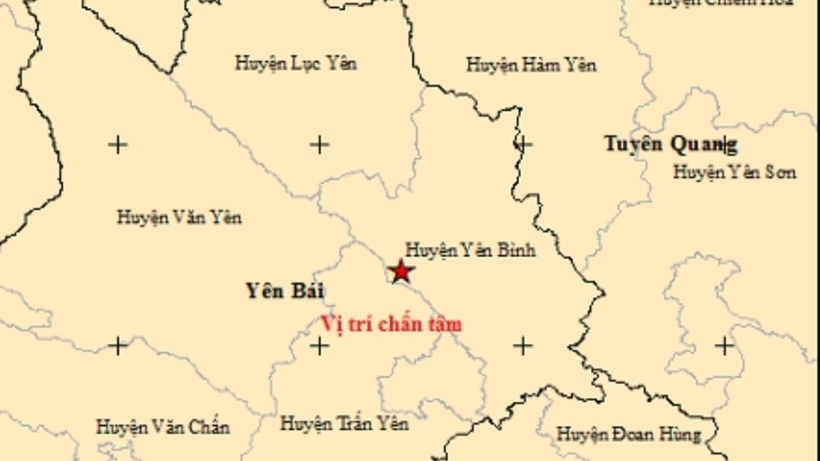 Yên Bái: Liên tiếp xảy ra 2 trận động đất