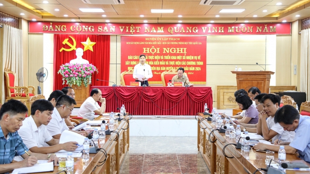 Huyện Lập Thạch: Tiếp tục triển khai xây dựng Làng văn hóa kiểu mẫu