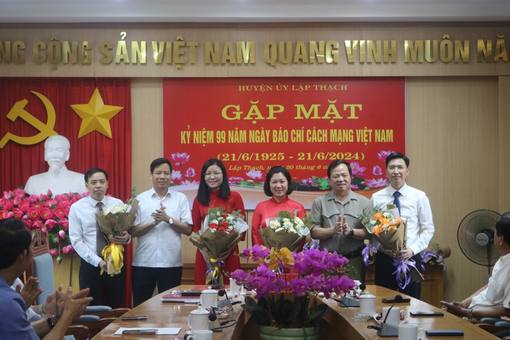Lập Thạch gặp mặt kỷ niệm 99 năm ngày Báo chí cách mạng Việt Nam