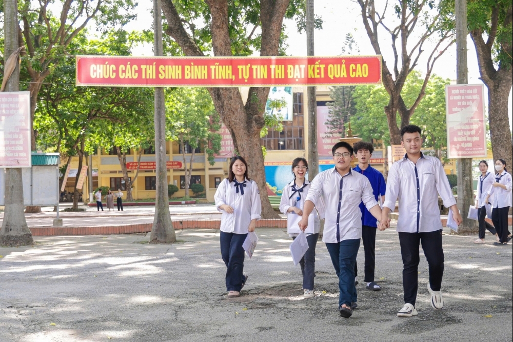 Học sinh Vĩnh Phúc ấn tượng với đề thi Ngữ Văn