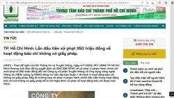 TP Hồ Chí Minh xử phạt FBNC 350 triệu đồng vì hoạt động báo chí không phép