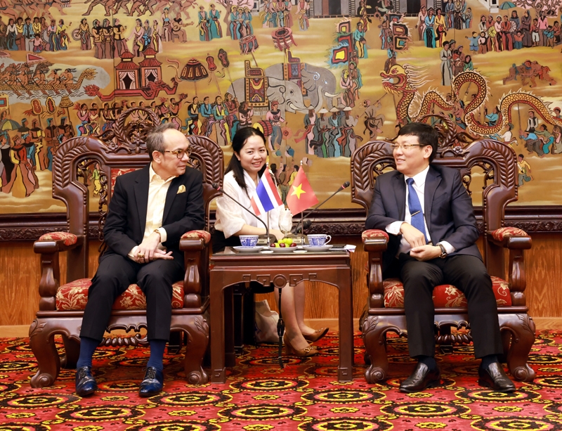 Chủ tịch UBND tỉnh Lê Duy Thành tiếp xã giao Đại sứ đặc mệnh toàn quyền Vương quốc Thái Lan tại Việt Nam