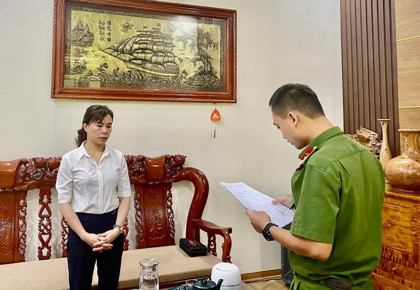 Cơ quan chức năng tiến hành các biện pháp tố tụng đối với Hoàng Thị Xuyến.