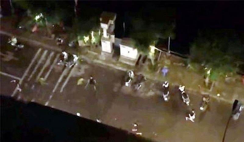 Hiện trường vụ ẩu đả (Ảnh cắt từ clip)