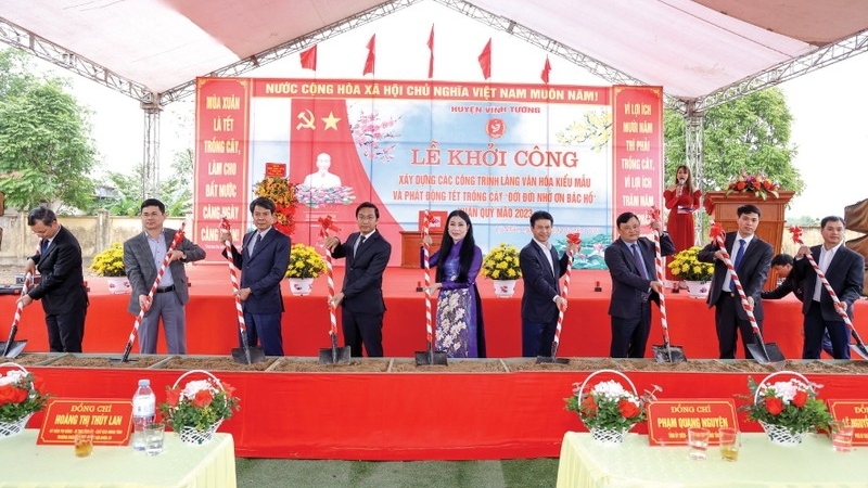 Vĩnh Phúc đã triển khai khởi công 26 dự án Làng văn hóa kiểu mẫu