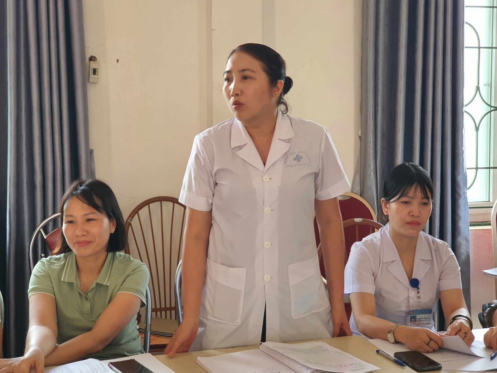 Bà Đinh Thị Ánh Nguyệt -  Phó khoa Cận Lâm sàng cho ý kiến