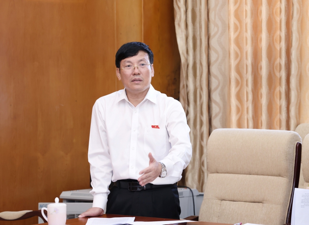 Chủ tịch UBND tỉnh Lê Duy Thành phát biểu tại phiên thảo luận
