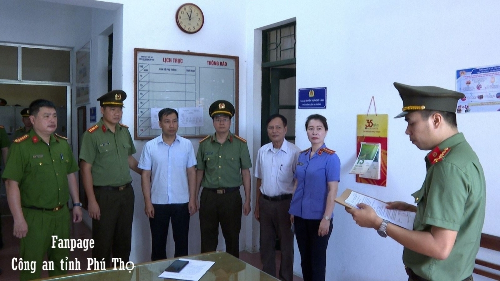 Nguyên Phó Giám đốc Sở Kế hoạch và Đầu tư tỉnh Phú Thọ và loạt cán bộ bị bắt