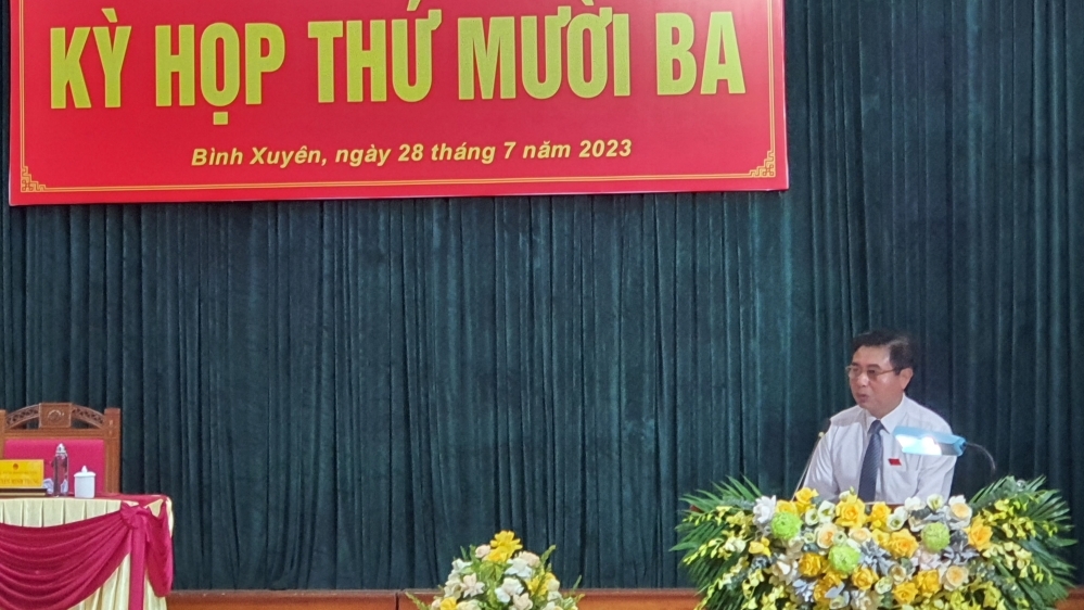 Vĩnh Phúc: Khai mạc kỳ họp thứ 13 HĐND huyện Bình Xuyên khóa XIX, nhiệm kỳ 2021 - 2026