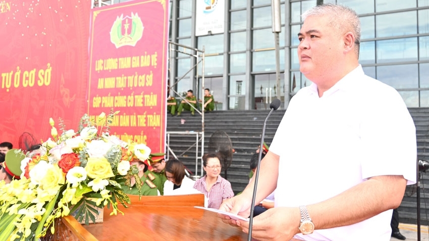 Vĩnh Phúc: Ra mắt lực lượng tham gia bảo vệ an ninh, trật tự tại TP Vĩnh Yên