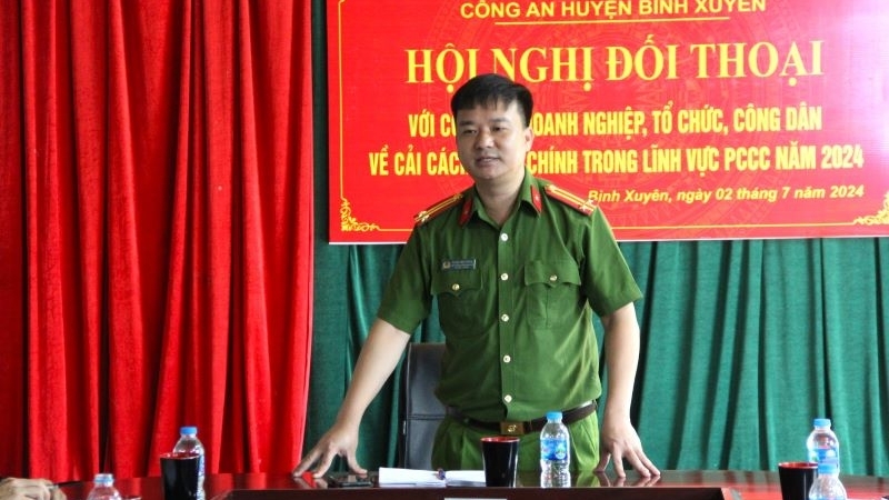 Huyện Bình Xuyên: Đối thoại công dân, doanh nghiệp về PCCC