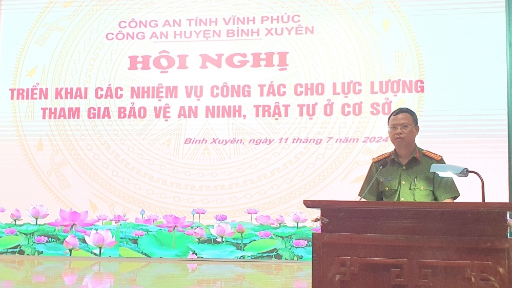 Công an Bình Xuyên: Không để phát sinh phức tạp, hình thành “điểm nóng”