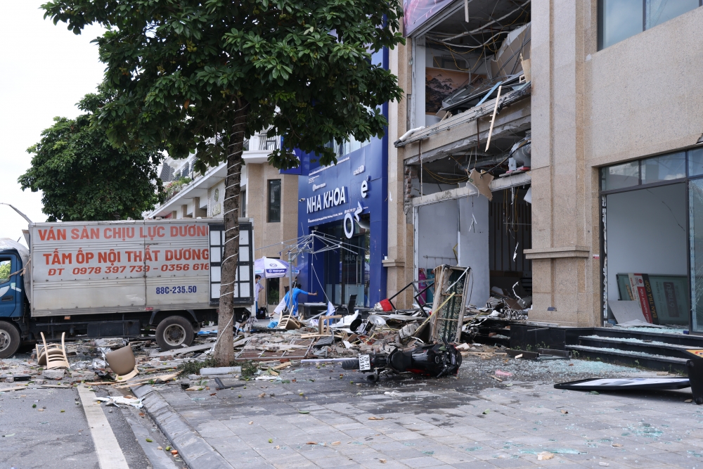 Hiện trường vụ nổ khí gas.