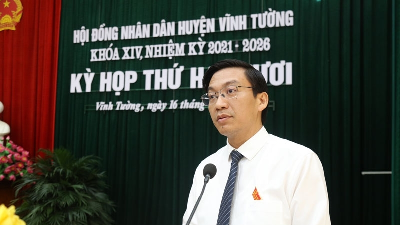 HĐND huyện Vĩnh Tường xem xét, cho ý kiến 16 báo cáo, tờ trình