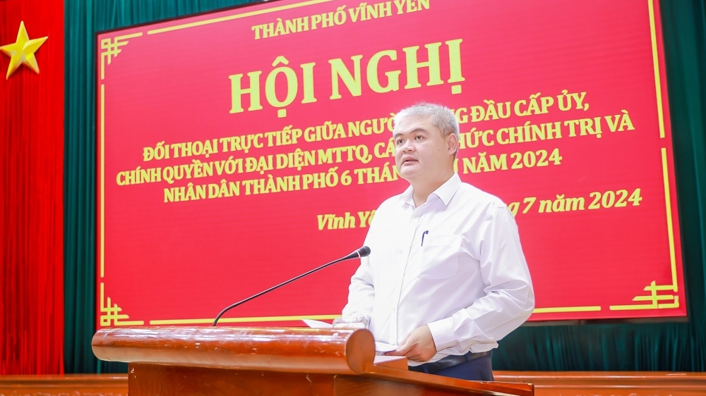Vĩnh Phúc: Lãnh đạo TP Vĩnh Yên đối thoại trực tiếp với người dân