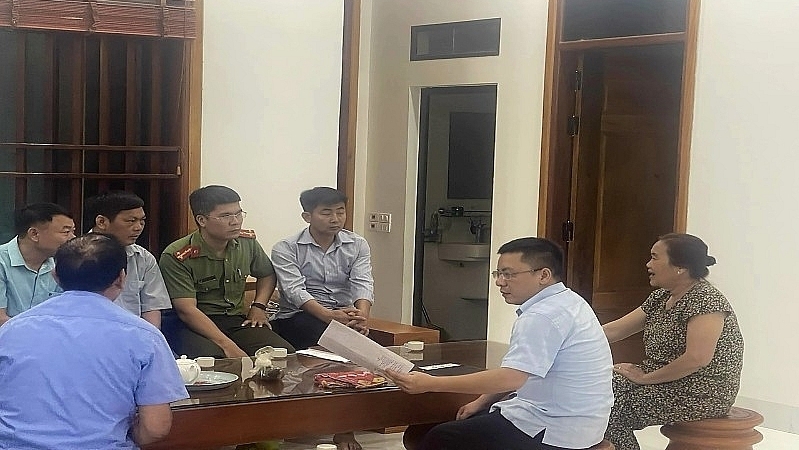 Huyện Lập Thạch: Cưỡng chế 7 hộ dân để GPMB dự án Khu công nghiệp Amane