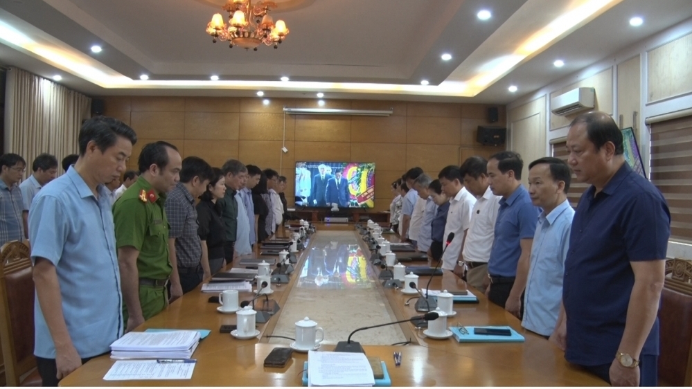 Huyện Lập Thạch tưởng nhớ Tổng Bí thư Nguyễn Phú Trọng