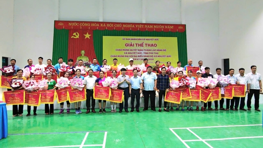 Xã Nguyệt Đức: Toàn dân rèn luyện thân thể theo gương Bác Hồ vĩ đại