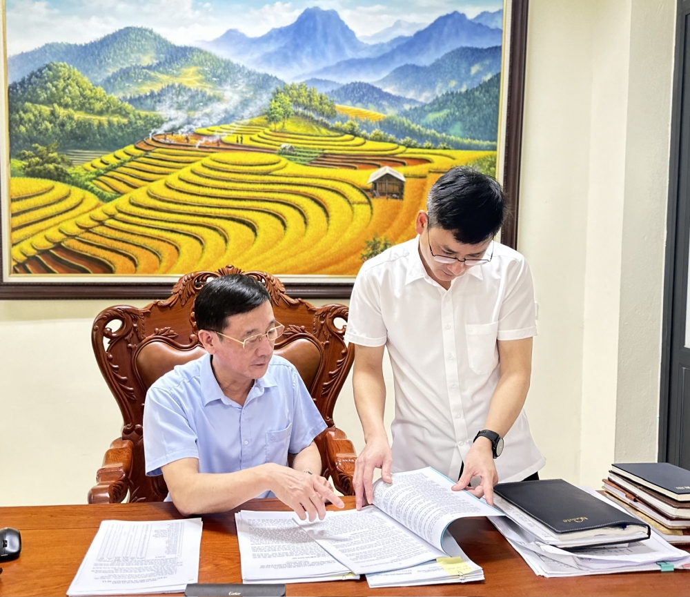 ông Đàm Hữu Khanh, Bí thư Đảng ủy, Chủ tịch HĐND xã Thổ Tang