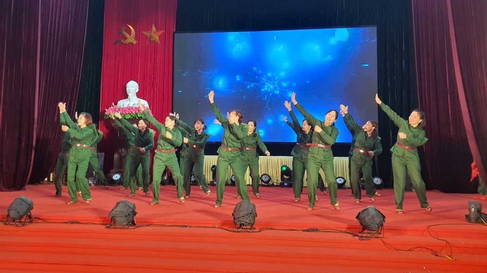 Xã Nguyệt Đức (Phú Thọ): Sôi nổi Hội thi dân vũ, nhảy Flashmob