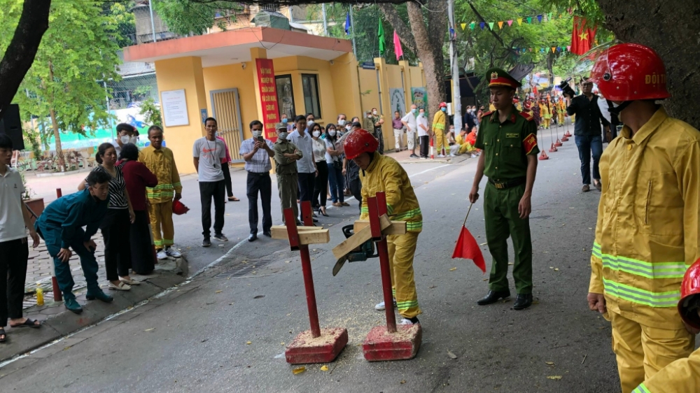 Hội thao nghiệp vụ chữa cháy, cứu nạn cứu hộ phường Thành Công