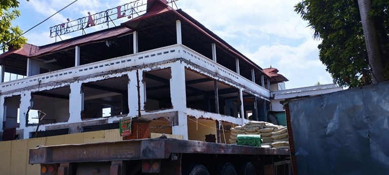 Dự án Tổ hợp khách sạn, nhà hàng, dịch vụ vận tải và sửa chữa ô tô của Công ty TNHH Lục Nam thi công xây dựng công trình không có giấy phép xây dựng