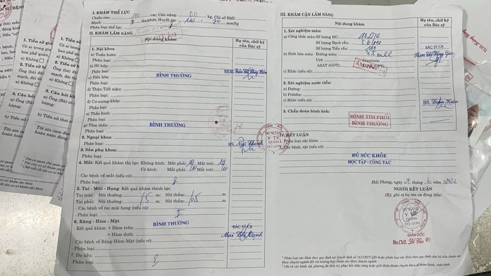 Hải Phòng: Tóm gọn nhóm đối tượng làm giả Giấy khám sức khỏe