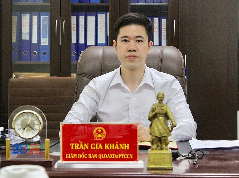 Ông Trần Gia Khánh - Giám đốc Ban Quản lý dự án xây dựng và phát triển cụm công nghiệp huyện Yên Lạc.