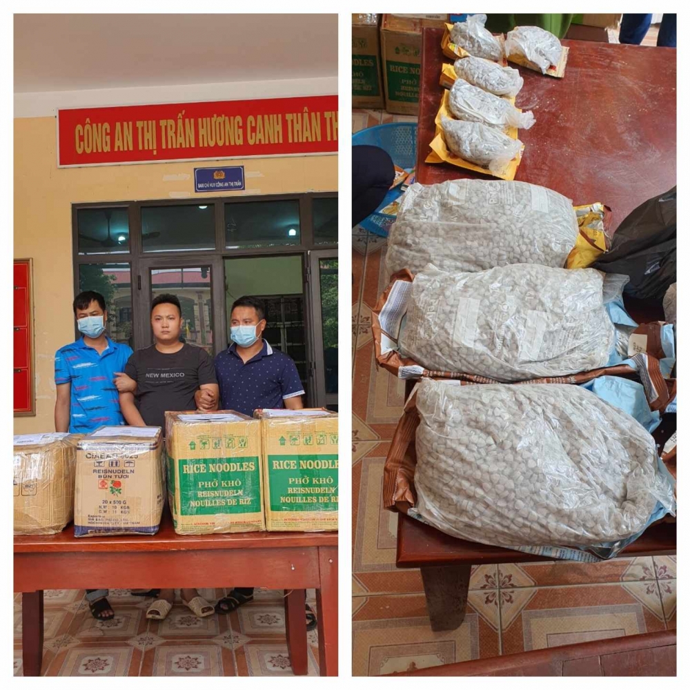 Đối tượng Nguyễn Mạnh Cường tại cơ quan công an