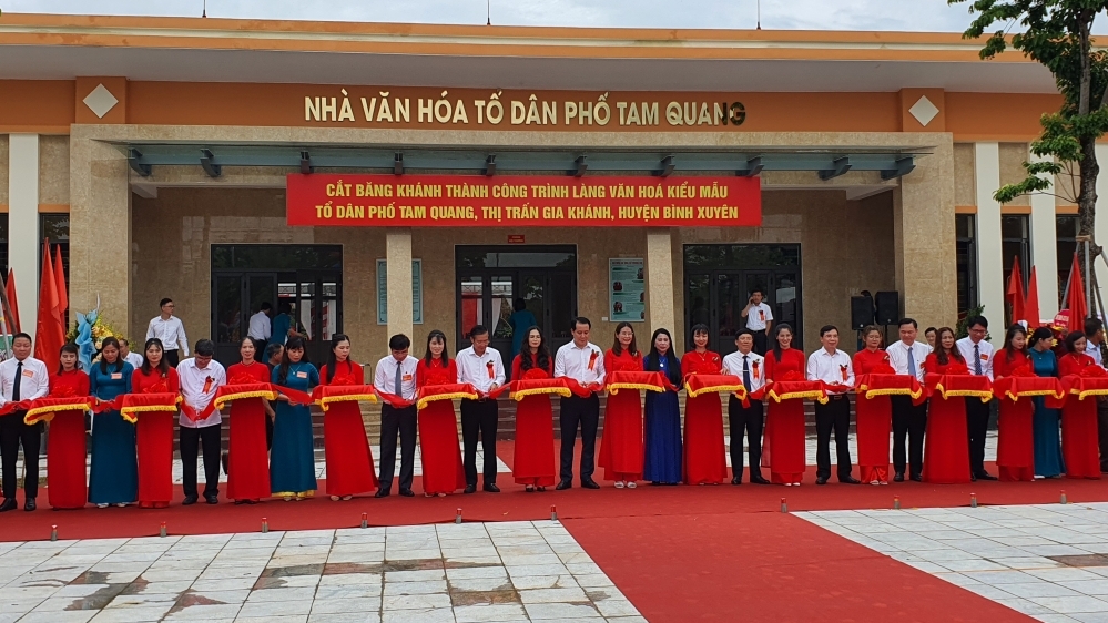Bình Xuyên - Vĩnh Phúc: Khánh thành công trình Làng văn hóa kiểu mẫu TDP Tam Quang