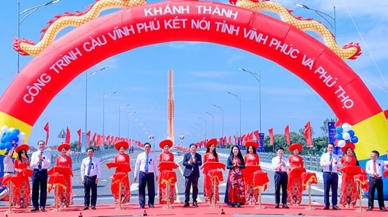 Khánh thành cầu 540 tỷ đồng nối hai tỉnh Vĩnh Phúc - Phú Thọ