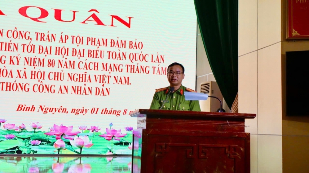 Công an xã Bình Nguyên mở đợt cao điểm tấn công, trấn áp tội phạm